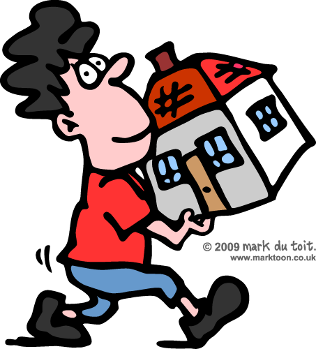 Packing - Moving House Clip Art (453x500)