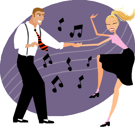 People Partying Clipart - Dance Clipart (446x420)