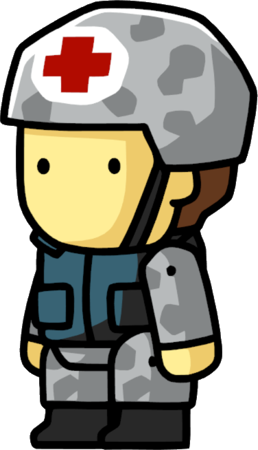Search Clip Art 58kb - Scribblenauts Medic (376x654)