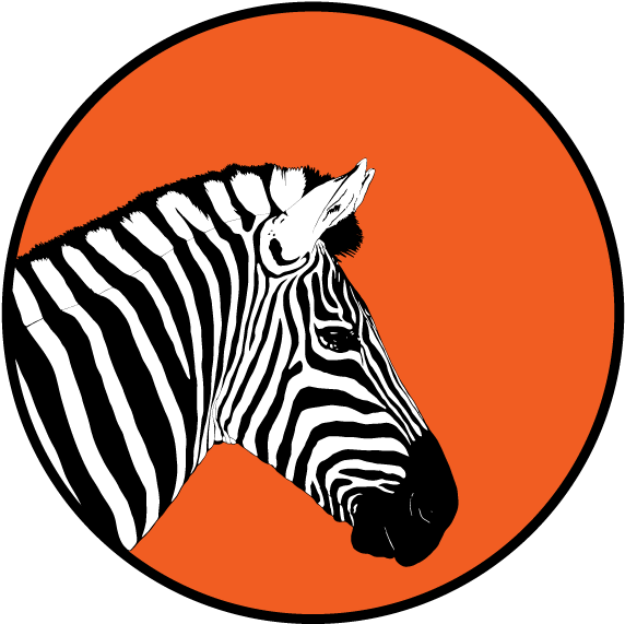 Above Are Some Recent Adobe Illustrator Illustrations - Zebra Artwork (580x579)