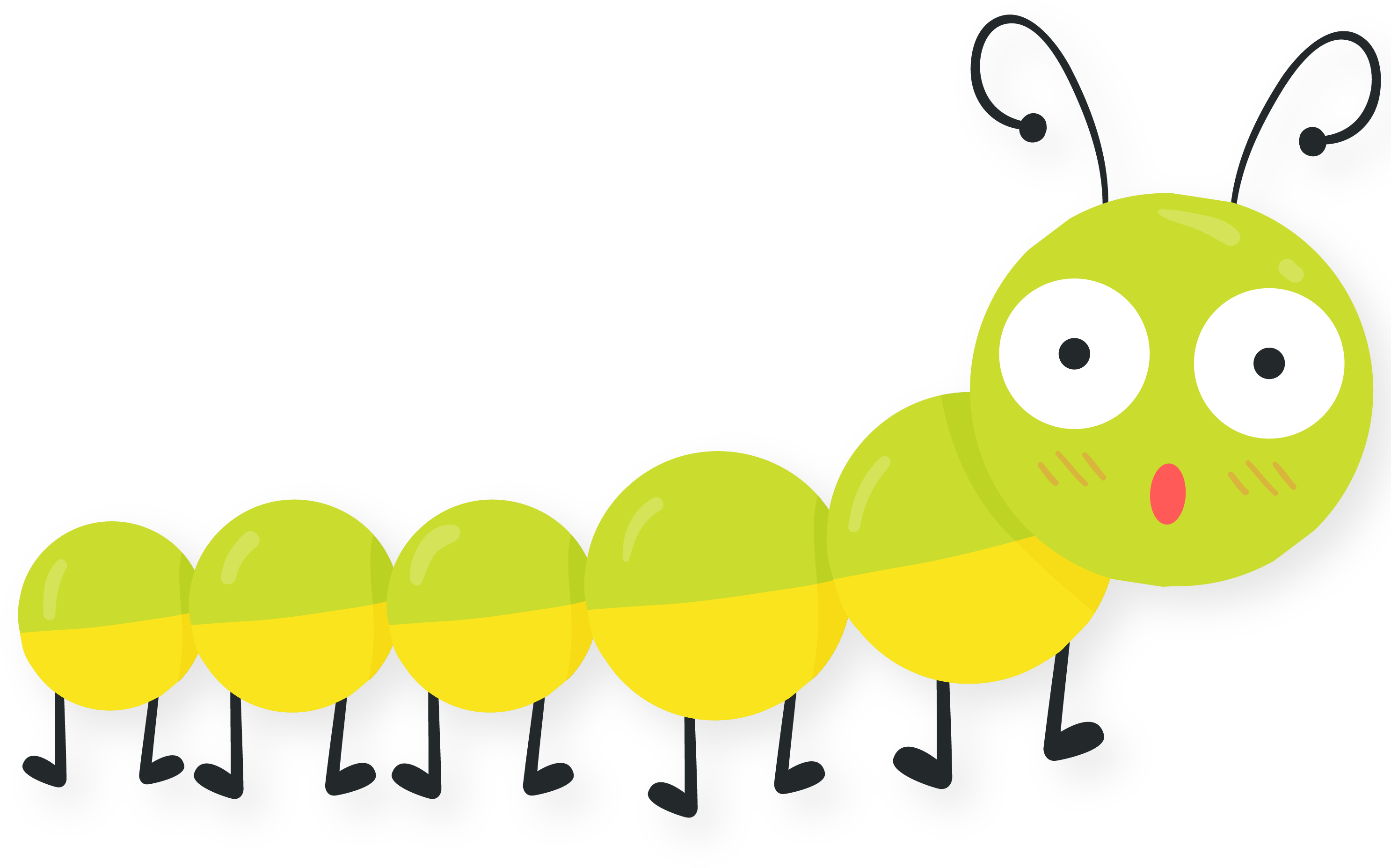 Spring Cartoon Caterpillar Vector Material - Cartoon Spring Images Png (3125x3125)