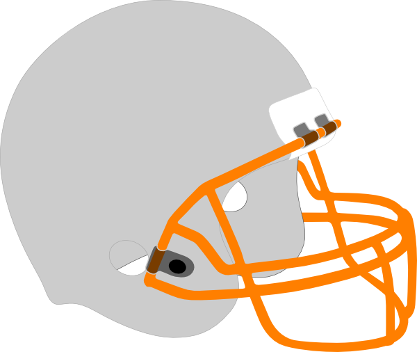 Gray Clipart Football Helmet - Green Football Helmet Clipart (600x506)
