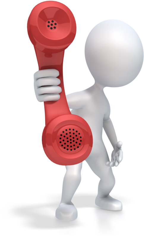 Software Clipart Contact Us - Stick Figure On Phone (600x800)