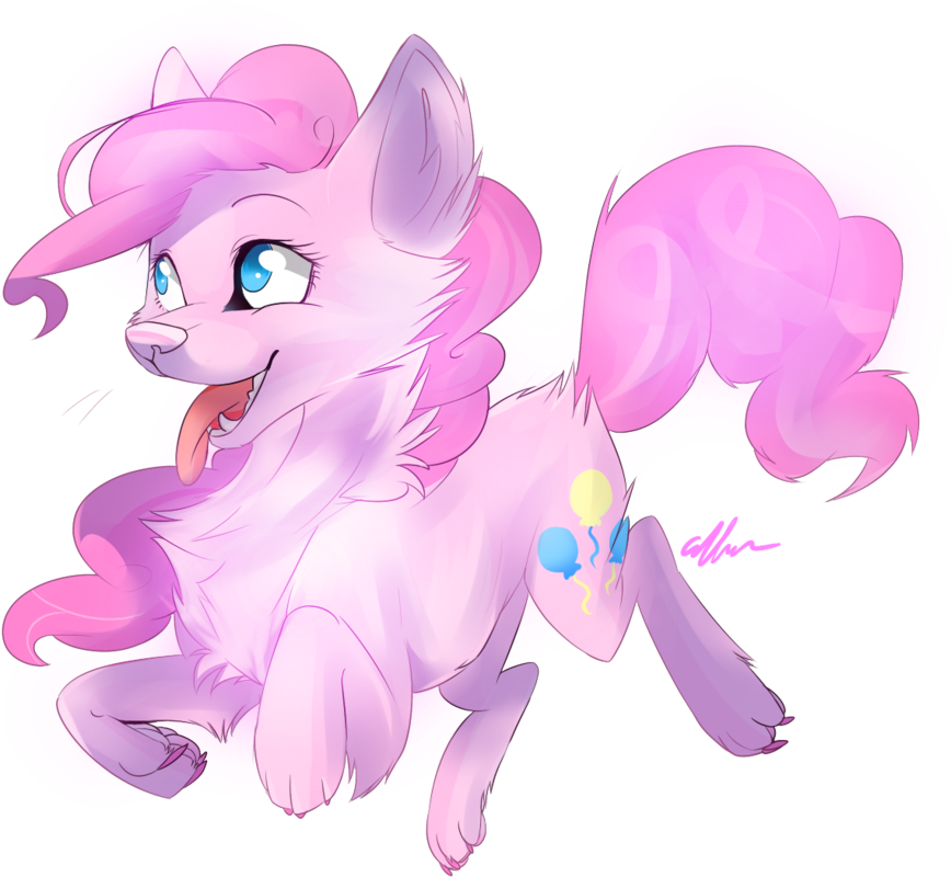 Wolf Pinkie Pie By Affanita-d5n21jr - My Little Pony Wolf (900x900)