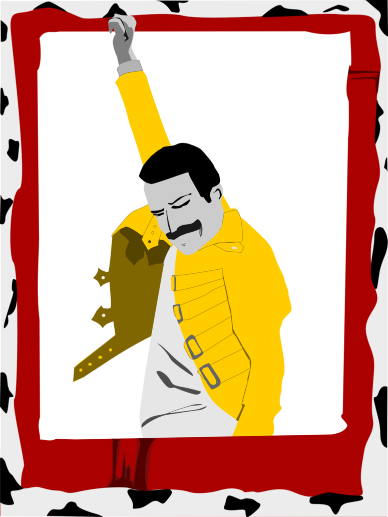 Freddie Mercury Vector By Nathanbotsford - Freddy Mercury Vector (775x1031)