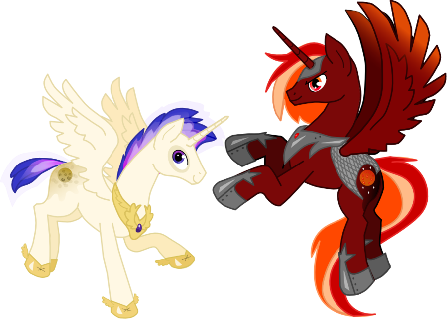Mercury And Mars By Redtallin - Cartoon (900x660)