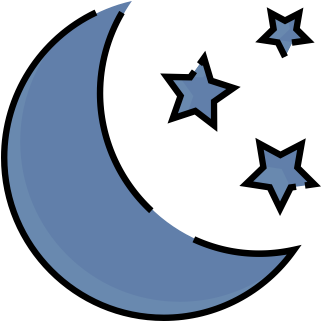 512 X 512 - Lua Com Estrelas Png (512x512)