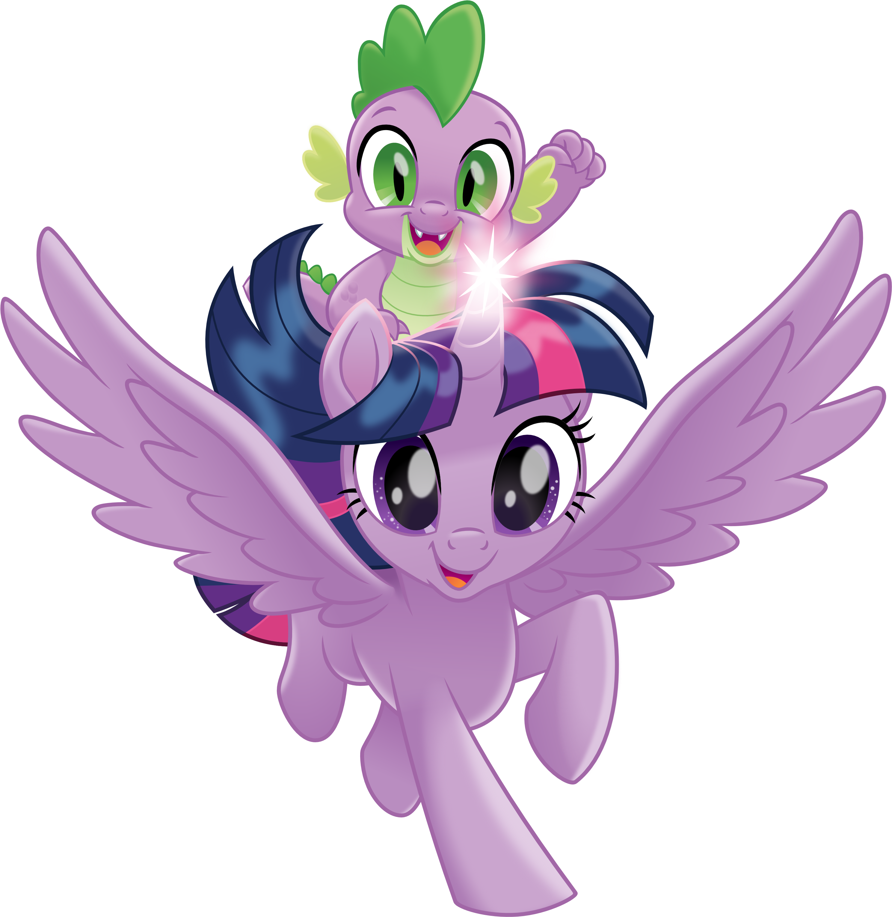 Cheezedoodle96, Dragon, Duo, Flying, My Little Pony - My Little Pony The Movie Princess Twilight Sparkle (3000x3100)