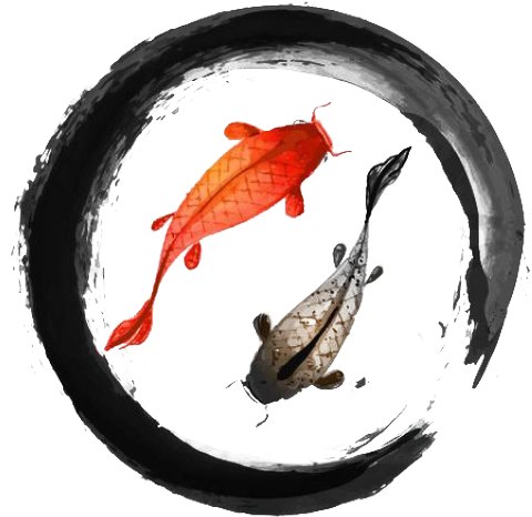 Pisces Png Transparent Images - Zen Circle And Koi Fish Tattoo (640x480)