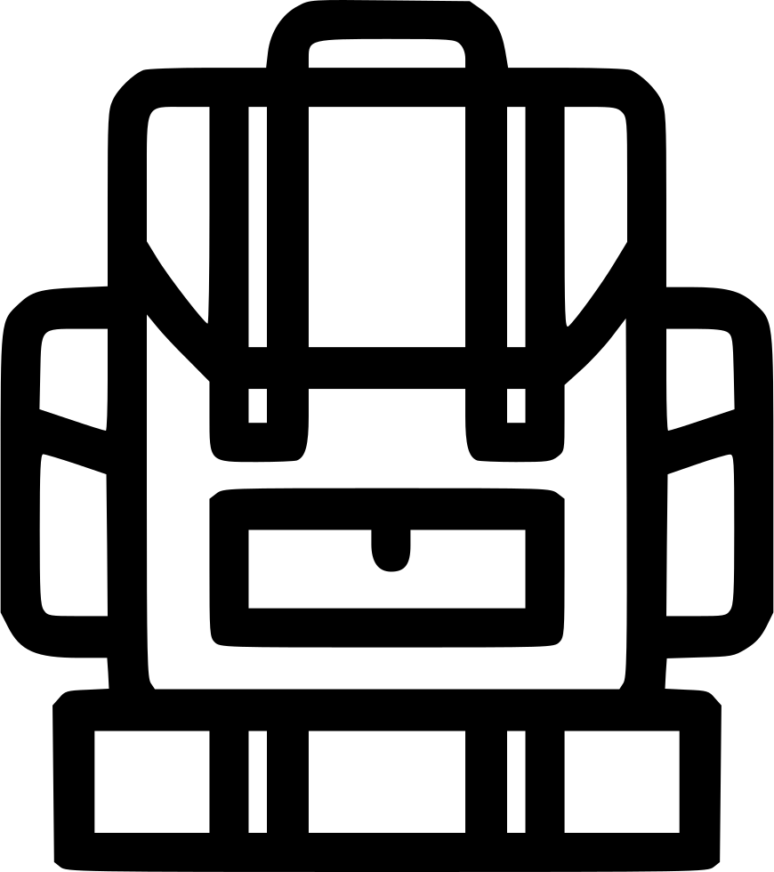 Png File - Backpack (870x980)