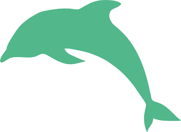 Dolphin Black Outline (600x439)