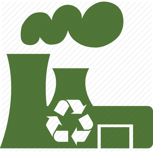 Factory Clipart Factory Symbol - Green Industry Icon Png (512x512)