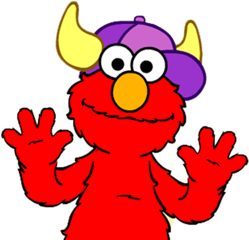 Elmo Is A Minnesota Vikings Fan - Elmo Keyboard O Rama (516x480)