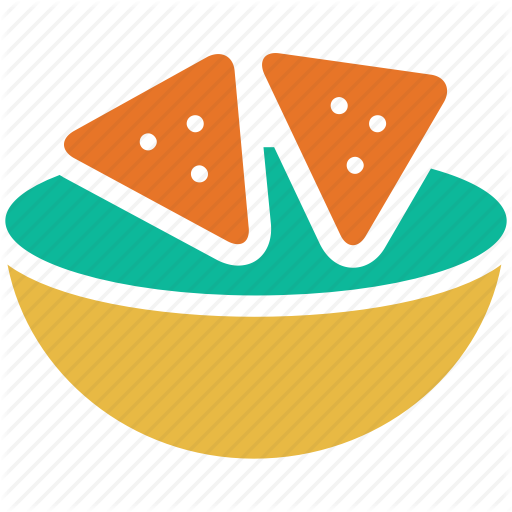 Tortilla Chip Or Nachos Tortillas With Guacamole Dip - Totopo Png (512x512)