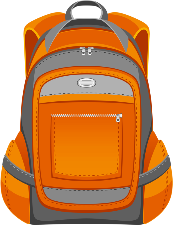 Soloveika На Яндекс - Orange School Bag Clipart (661x800)
