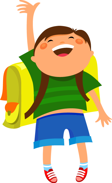 Hand-painted Children's School Bag Pattern - Apple Picking Png (443x723)