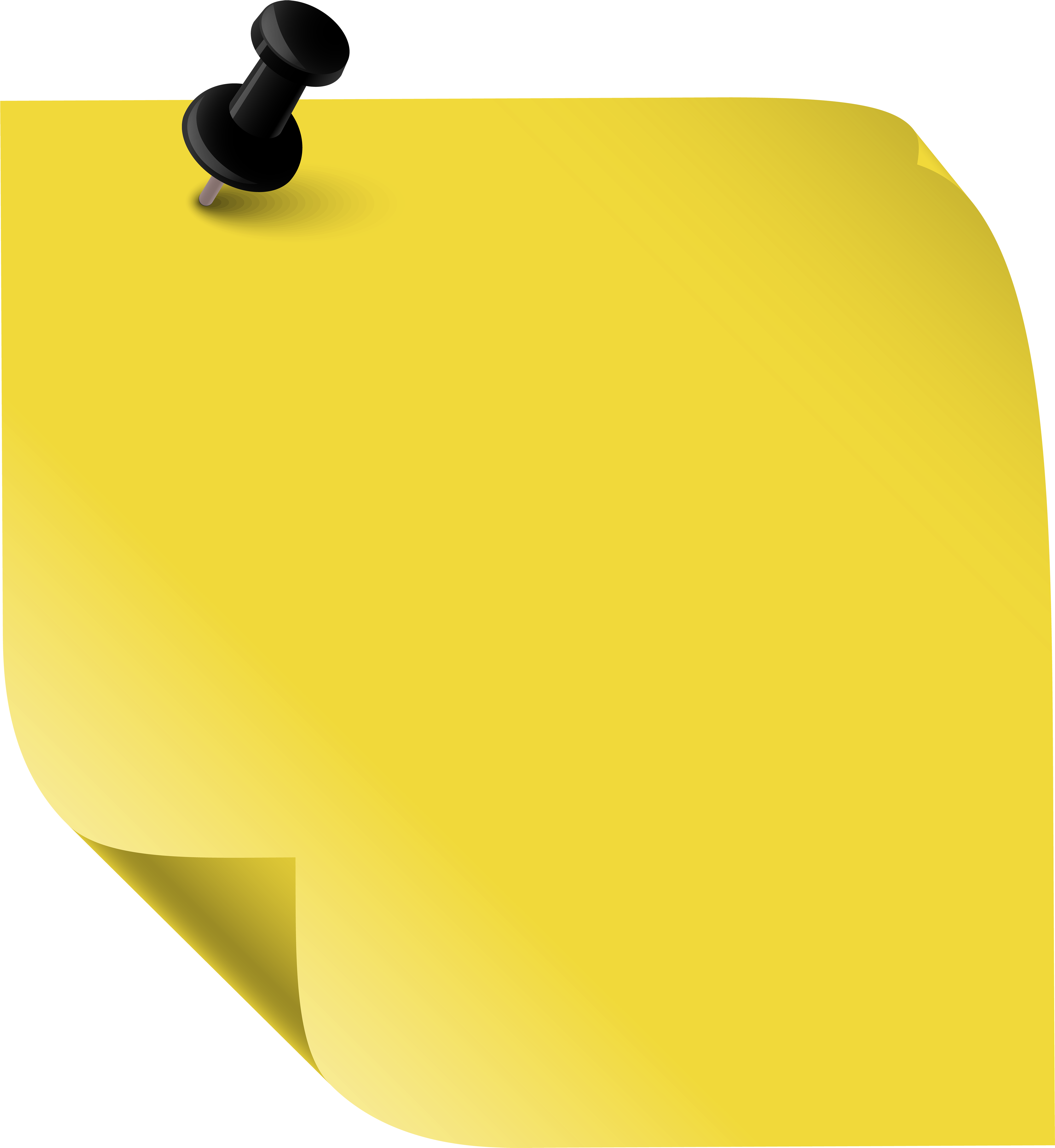 Yellow Sticky Note , Vector Image - Nostes Png (5515x6000)