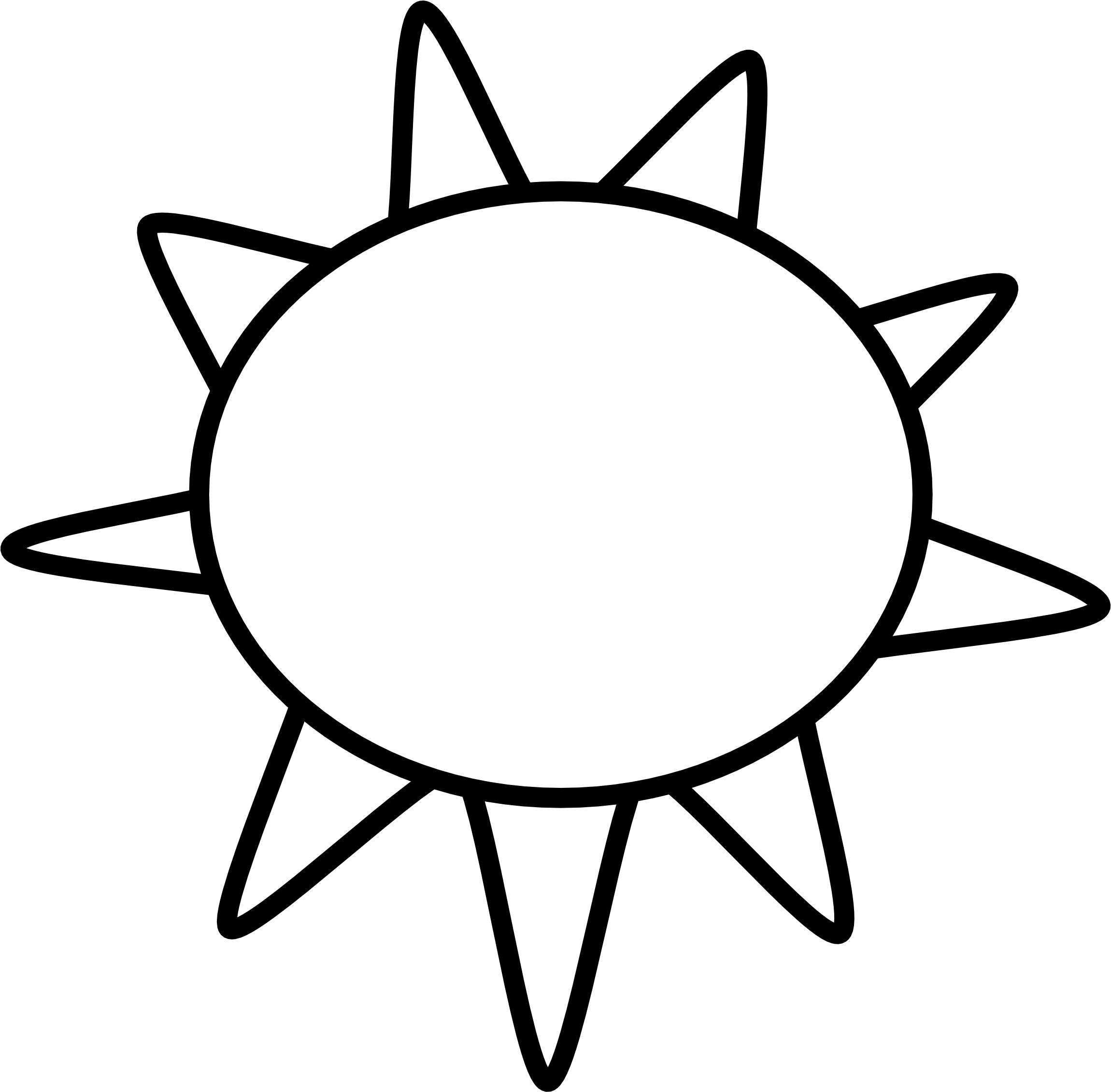 Sun Clip Art Black And White Sun Outline Black White - Clip Art Sunny Black And White (2555x3613)