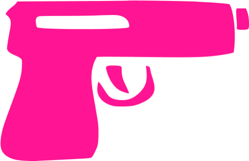 Deep Pink Gun Icon - Red Gun Png (512x512)