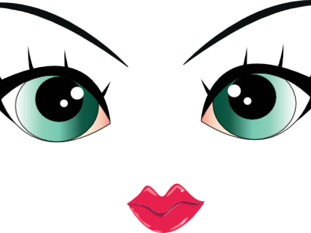 Green Eyes Clipart Horse Eye - Girl Cartoon Eyes Png (640x480)