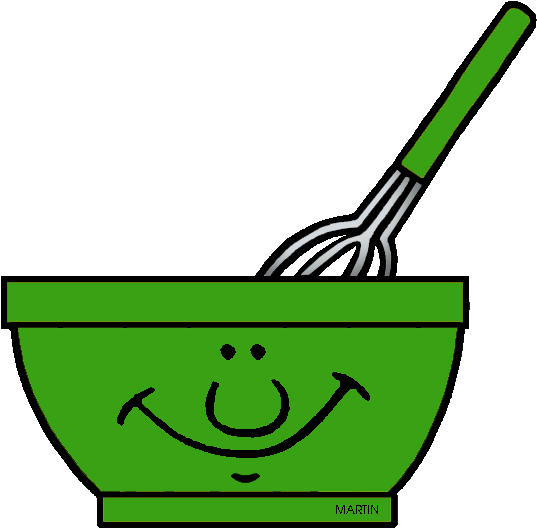 Mixer Spoon Clipart - Free Clipart Mixing Bowl (648x603)