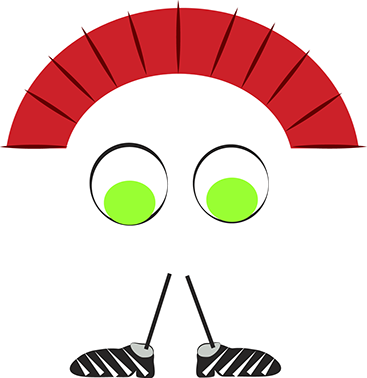 Tiny Tommy Hair Is Shaped Like A Red Crew Cut From - Crew Cut (367x378)