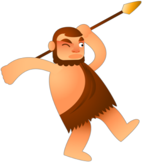 History Ancient Greece - Caveman Vector (420x440)