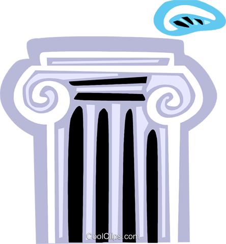 Roman Pedestal Royalty Free Vector Clip Art Illustration - Art (444x480)
