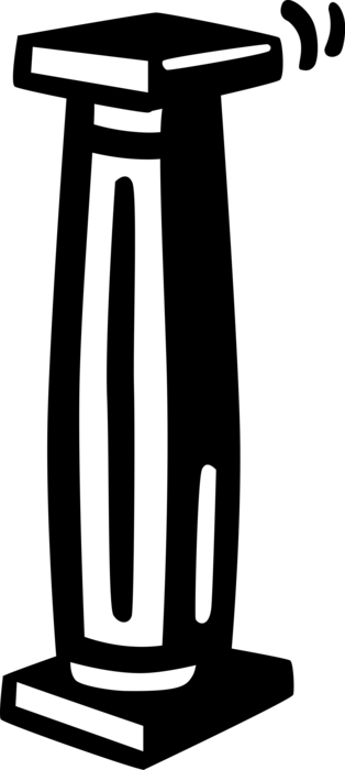 Vector Illustration Of Ancient Classic Greek Architecture - Trunks (314x700)