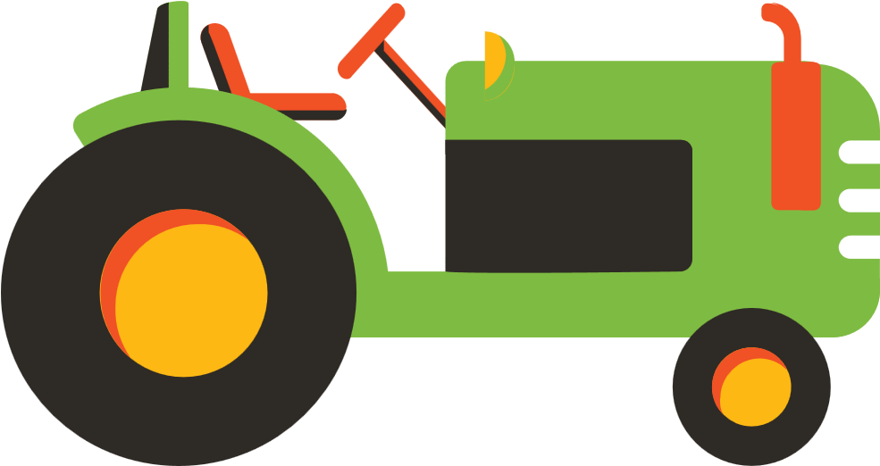 Side View Of A Tractor - Circle (984x537)