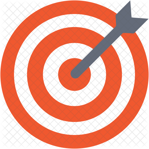 Bullseye Icon - Goal Target Bullseye (512x512)