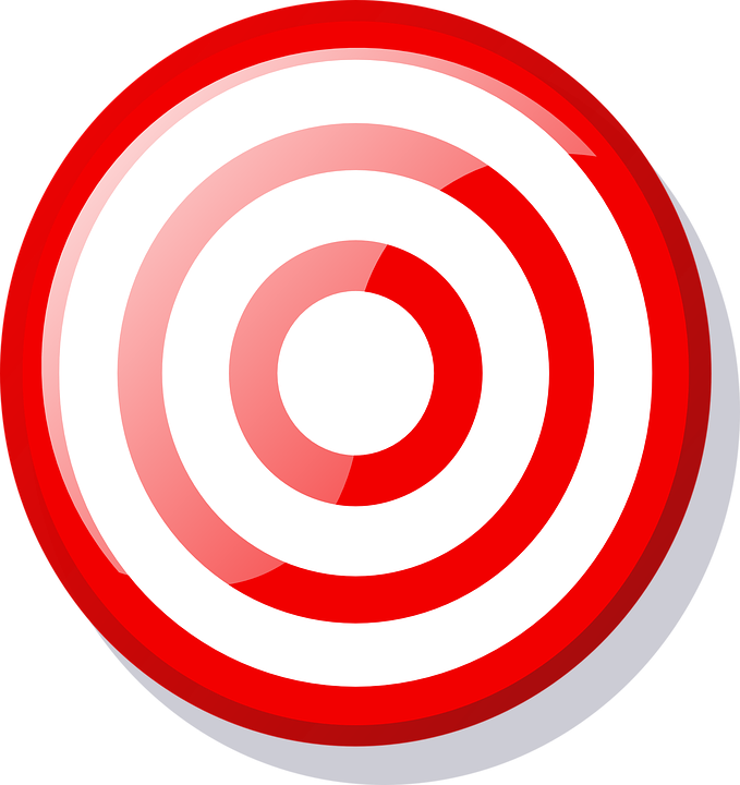 Clipart Of Aim For The Goal Bow And Arrow Bullseye - Target Clip Art (679x720)