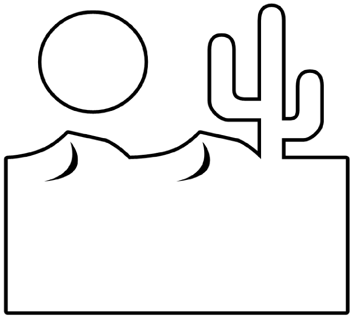 Cactus 9 Black White Line Art Flower 999px 32 - Erg (999x706)