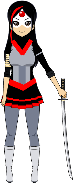 Katana In Kisekae Form By Isaacnoeliscutie - Superhero (800x600)