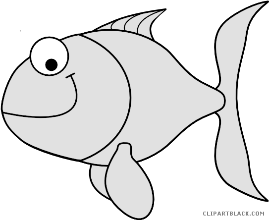 Colorful Fish Animal Free Black White Clipart Images - Colored Fish Clip Art (600x446)
