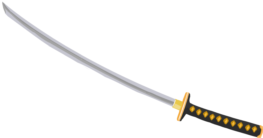 Sword Design By Ajvulpes On Deviantart - Samurai Sword No Background (1048x552)