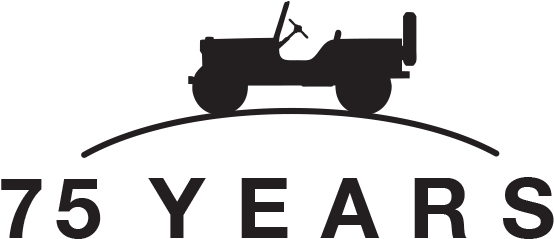 American Custom Jeep Has A Variety Of Jeep Packages - Jeep 75th Anniversary Logo (588x279)