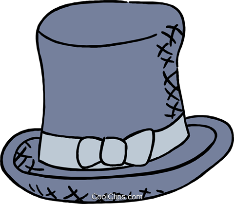Top Hat Royalty Free Vector Clip Art Illustration - Top Hat Royalty Free Vector Clip Art Illustration (480x419)