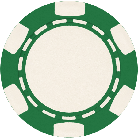 6 Stripe Composite Poker Chips - Green Poker Chip Png (464x463)