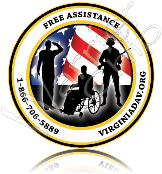 Disabled American Veterans Warrior Chip - American Flag Circle (540x600)