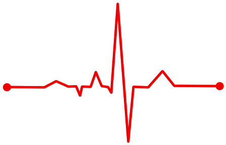 Heart Rate Bpm Ecg Ekg Electrocardiogram E - Heart Monitor Line Png (453x340)
