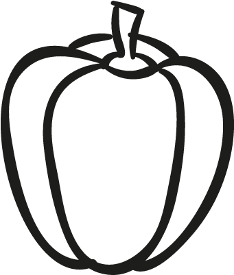 Garden Pepper Vector - Bell Pepper (512x512)
