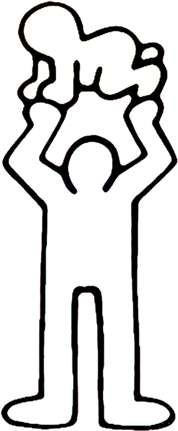 Keith Haring For Kids Artprints To Color Pop Art Paintings - Keith Haring (570x912)