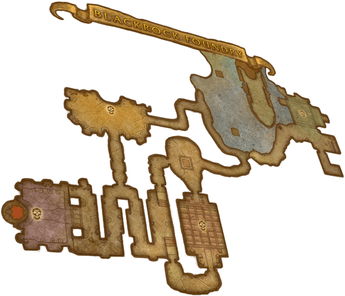 Blackrock Foundry Map - Custom Map World Of Warcraft (717x604)