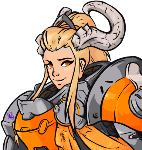 Brigitte Crossed With My Wow Paladin Lea - Cartoon (500x500)