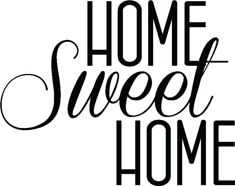 Sticker Citation Home Sweet Home - Sticker Home Sweet Home (800x800)