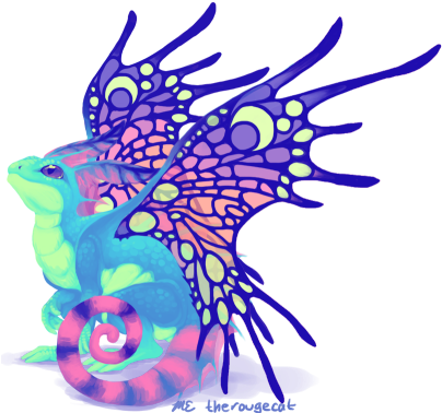 De-stresser Painting Of A Sprite Darter From Wow - Sprite (500x385)