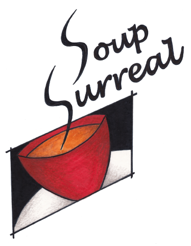Derek And Ashley Soup Surreal Logo Soup Surreal Logo - Soup Surreal (374x481)