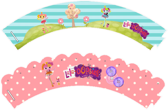 Lalaloopsy Party Free Printable Cupcake Wrappers - Craft (589x407)