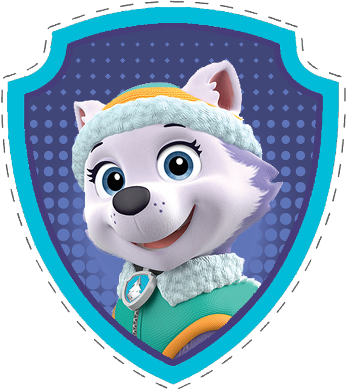 Website, Grownups Section, Birthday Club, , Printables, - Paw Patrol Skye And Everest Badge (784x868)